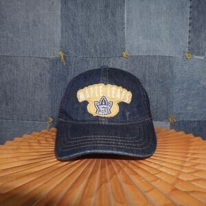 OSFA - Vintage Y2K Toronto Maple Leafs denim trucker NHL hat